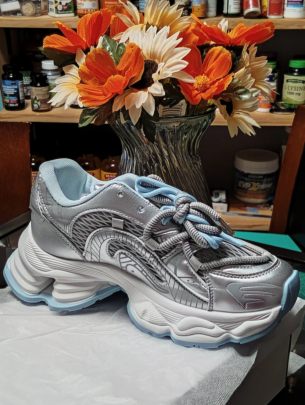 METALLIC SNEAKERS - Picture 7 of 8